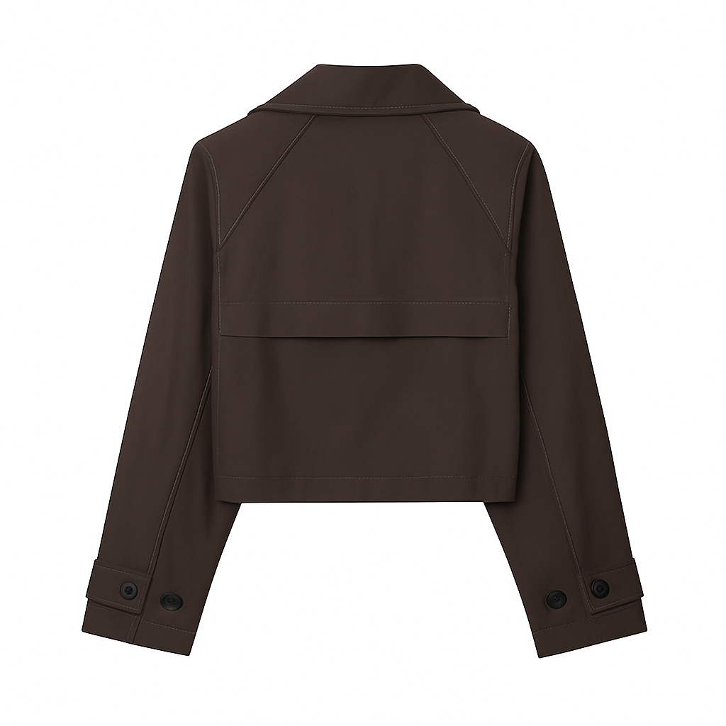 Kort trenchcoatjacka